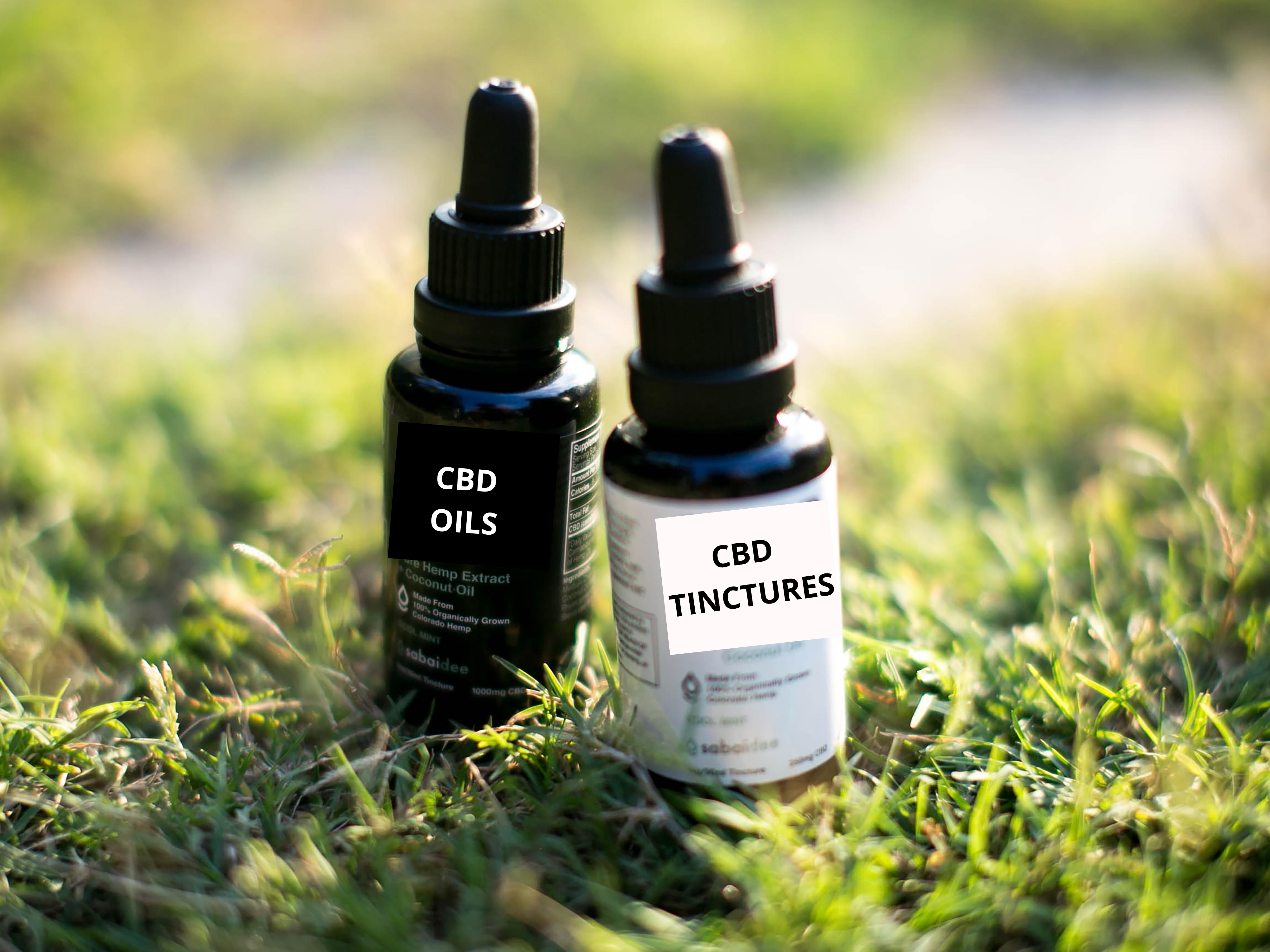 CBD oils and CBD tinctures 
